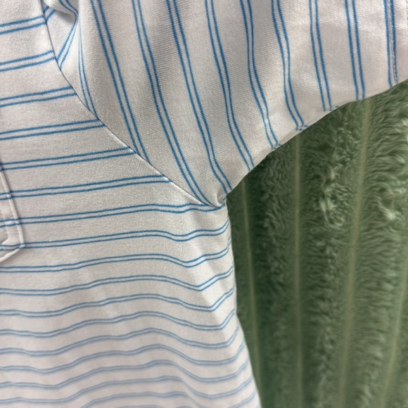 Johnnie-O Blue / White Stripe Cotton Polo Size small - Picture 5 of 7
